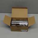 HULISEN Round Cake Ring Mold, Stainless Steel 4" Cooking Crumpet Rings with 1 Pusher & 4 Food Form, Tuna Tartare Mold for Pancake, Salad, Mousse