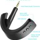 aptX Wireless Bluetooth 5.0 Adapter for Bose QuietComfort QC 15 with Mic/Volume Control, Black