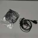 Covert Acoustic Tube Earpiece with Mic for Baofeng UV-5R Walkie Talkies, Surveillance Headset and PTT Compatible with 2 Way Radios Brands Baofeng and Kenwood, Puxing, Wouxun (2 Pcs-Black)