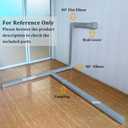 LyPrem PVC Line Cover Kit Parts Accessories for Ductless Mini Split (2Pack 4'' Straight Duct, Grey)