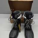 FREE SOLDIER Women's Waterproof Winter Cold Weather Snow Boots for Women Outdoor Fashion Duck Boots Comfortable Insulated(Black, Size 10) 