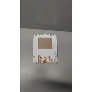 ALodr Woodland Baby Shower Decorations, Woodland Baby Shower Sign Picture Frame, Wild Animal Party Decor for Gender Reveal, Pregnancy Milestone Keepsake, Pregnancy Announcement Sonogram Photo Frames