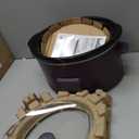 bella 6.0 Qt Programmable Slow Cooker, Ceramic Nonstick Coating, Adjustable Temperature & Cooking Times, Dishwasher Safe Stoneware Pot & Tempered Glass Lid, Tangle Free Cord Wrap, Plum