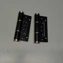 5 "self Closing Door Hinges, Automatic Closing Door Hinge, Spring Hinge, Hydraulic Buffer, 175 one-Way Internal Opening, Space Aluminum Alloy, Adjustable Closing Speed and Force (2, Golden)