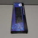 Wired PS2 104 Keys Computer Keyboard with PS2 to USB Adapter, Stands, Waterproof - US Layout Compatible for Windows, PC, Laptop, Black