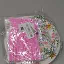 96 Pieces Floral Spring Tableware Set  Wildflower and Butterfly Disposable Plates, Napkins, and Pink Forks for Garden Parties, Baby Showers, Birthdays, and Bridal Celebrations  Serves 24