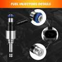 2014-2018 4Pcs Fuel Injectors Compatible for Hyundai Santa Fe Sport 2.0L 2.4L Replace 35310-2GFA0