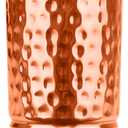 100% Pure Copper Tumblers |BPA Free| No coating| Lacquer Free| Handcrafted Hammered Ayurvedic Glasses | 350 Ml/11.8 OZ Water Cups for Health, Detox & Hydration | Gift Box Incuded