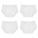 Reusable Waterproof 100% Nylon Taffeta Diaper Pants for Potty Training & Swimming, Leak-Proof & Rip-Proof, Large (Fits 26-31 lbs), 4 Counts