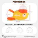 Interactive Dog Treat Dispenser Toy, Cute Duck Slow Feeder & Food Puzzle for Cats/Puppies - Durable IQ Training Pet Toy for Boredom Relief & Healthy Digestion