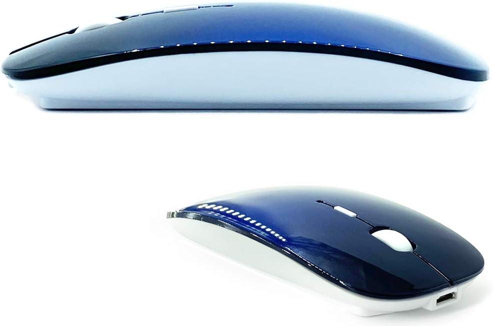 Rechargeable Bluetooth Mouse for MacBook/MacBook air/Pro/iPad, Wireless Mouse for Laptop/Notebook/pc/iPad/Chromebook (BT/A Royal Blue)