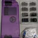 JSAUX Transparent Back Plate Compatible with Steam Deck OLED/LCD, DIY Clear Replacement Back Shell Case Compatible with Steam Deck OLED/LCD - PC0106 Vents Version [Purple]