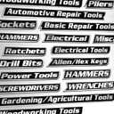 18 Pack of Magnetic Tool Box Labels, Magnetic Toolbox Labels, New 3D-Printed Tool Box Labels, Reusable Tags for Steel Toolboxes, Carts, Drawers, and Cabinets (Black)