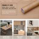 Wood Grain Contact Paper Peel and Stick Wallpaper Self Adhesive Wall Paper for Furniture Countertop Drawer Shelf Liner Cabinet Waterproof Easy to Clean 11.8" X 393" (Teak)