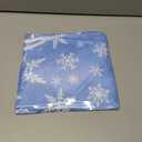 Horaldaily Christmas Tablecloth 7070 Inch Round, White Snow Blue Washable Table Cover for Party Picnic Dinner Decor