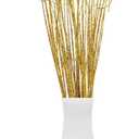 WILLBOND 30 Pieces Curly Ting Branches Ting Glitter Branches Vase Filler Floral Crafts Home Decoration for Home Office Party Hotel Restaurant Patio or Yard Decor(Gold)