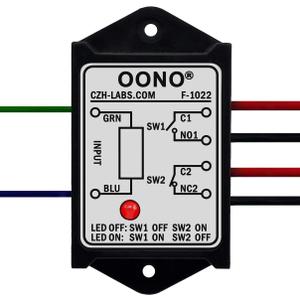 OONO DPST 1NO 1NC 8Amp Power Relay Module, AC/DC 24V Control Voltage
