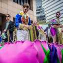 500PCS Mardi Gras Beads Throws, Bulks Green Purple Gold Metallic Mardi Gras Beads Necklaces Accessories Bulks, Beads Necklace Costumes for Parade Throws Party Decorations Supplies