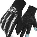 RIGWARL Waterproof Winter Gloves for Cold Weather, Touchsreen Anti-Slip Gloves Liner for Men Women Cycling Drving Runing Hiking Walking