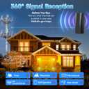 2026 Upgraded TV Antenna, Digital Antenna for Smart TV Indoor/Outdoor with Strongest Booster, HD TV Antenna for Local Channels with Telescopic Antenna Pole, Supports 8K 4K 1080P-40ft Coax Cable