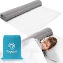 Inflatable Bed Rails for Toddlers, Non-Slip Soft Flocking Travel Bed Bumper, Inflatable Bed Bumpers for Kids for Full, Queen, King Size Beds, Blow-up Bed Bumper for Hotel, Travel, Home ([1-pack] 1 Bumper)