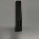 A&S Mezuzot Modern Concrete Mezuzah Case with Scroll, Easy Peel and Stick Mezuza (Black+ Engraved Shin, 6 Inches)