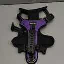 Perperqer Dog Harness, No-Pull Pet Harness with 2 Leash Clips, Adjustable Soft Padded Dog Vest, Reflective No-Choke Pet Oxford Vest with Easy Control Handle for Large Dogs, Purple, L