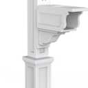 Mayne Dover Single Arm Mail Post - White - 25.5in x 8in x 56.5in - Standard Post, Arm & Hardware Kit Included (5810-W)