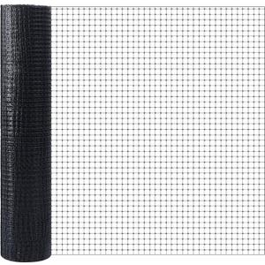 Gisafai 6x200ft (50gsm) Deer and Animal Fence Barrier Netting with 100 Zip Ties, Plastic Heavy Duty Mesh Fence Barrier, Ideal for Garden Netting, Against Bird, Fruit Plant Protection, Black