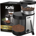 Kaffe Electric Burr Coffee Grinder (5.5oz) w/Adjustable Coarseness Settings - Flat Burr - [New Upgraded Motor ] - Precision Coffee Bean Grinder for Home Use 