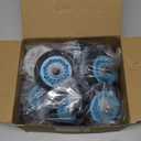 Upgraded Dryer Repair Kit Compatible with Samsung Dryer Roller Replacement Kit, for DC97-16782A Dryer Roller, DC93-00634A Idler Pulley, 6602-001655 Belt (6 Roller White Spacer)