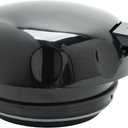 Winco 64oz Insulated Beverage Server, Push Button, Black Swirl
