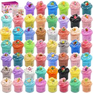 54 Pack Butter Slime Toy kit, Super Soft and Non-Sticky,Very Suitable Birthday Gifts for Boys and Gir,Party Favors,Stress Relief Toys,Easter Filling Stuffers.