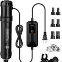 hygger 9W Aquarium U-V Light with Timer, 360° Protective Shield Clean Light for Crystal Clear Green Water, Submersible Fish Tank Cleaner for 60–100 Gallon Freshwater & Saltwater Aquariums