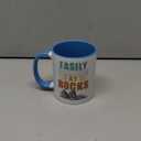 Easily Distracted By Rock Rockhound Geology Rockhounder Ceramic Mug, Blue/White (11 Ounces)