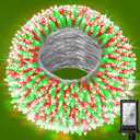 240ft Outdoor Christmas Lights, 750 LED Super Long String Lights 12 Modes & Timer Memory, Dimmable Outsite Waterproof Light Strings for Xmas Tree Garden Wedding Party Holiday Decorations Red & Green