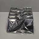 Magnetic 5 Pocket Wall File Organizer, Mesh Hanging Wall Mounted Document Paper Filing Magazine Rack with Nametag Label for Office Home School, 5 Tier Black