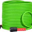 YAMATIC Super Flexible Pressure Washer Hose 50FT 3200 PSI for Power Washer Replacement, Kink Resistant Extension with Leak-Free M22 Thread Connector, 1/4", Green