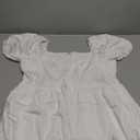 Talisea Women's Plus Size Summer Dress White Graduation Sweetheart Neck Puff Short Sleeve Casual Babydoll Teen Sundress 16