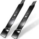 GANCO GX20249 Mulching Blades for John Deere 42 Inch Mower L110 L118 Replacement Parts Mower Accessories (Pack of 2 Lawn Mower Blades)
