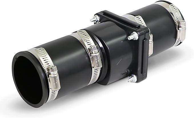 Hydro Master Plastic Sump Pump Check Valve with Stainless Steel Clamps 2 inch