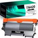 Snowflake TN420 TN-420 Black Toner Cartridge Compatible TN420 Toner Replacement for Brother Intellifax 2840 Intellifax 2940 DCP-7060D DCP-7065DN HL-2130 HL-2132 Printer (1 Black)., FBA-TN420-1BK