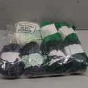 Timgle 8 Skein 1575yd Chunky Chenille Yarn for Crocheting, Fluffy Velvet Yarn Crochet, Soft Plush Chunky Stuff for Hand Knitting Blanket, 3.5oz(White, Gray, Dark Green, Green)