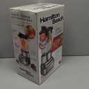 Hamilton Beach Wave Crusher Blender For Smoothies With 40 Oz Glass Jar and 14 Functions, Ice Sabre Blades & 700 Watts for Consistently Smooth Results, Black + Stainless Steel (54221)