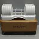 BYZOOM FITNESS Pure Series Adjustable Dumbbell - 12.5/25/27.5/75lb - SINGLE UNIT OR PAIR(check QTY before purchase) - 5-in-1/ 10-in-1 / 21-in-1 Flexible Hand Weights for Home Gym, Strength Training & Fitness Workouts, White OR Black