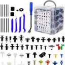 1365Pcs Car Push Retainer Clips Body Clips Plastic Fasteners Kit Fender Rivet Clips 44 Most Popular Sizes Nylon Auto Push Pin Rivets Set for Toyota GM Ford Honda Acura Chrysler,Blue