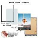 JCJMY 19.7x27.6 Puzzles Frame for 50x70 cm Puzzle Poster Photo Picture, Display 18x24 with Mat or 19.7 x 27.6 without, Wall Hanging 19.7 by 27.6 inch 1000 Pieces Puzzles Frame, 2 Pack, Black