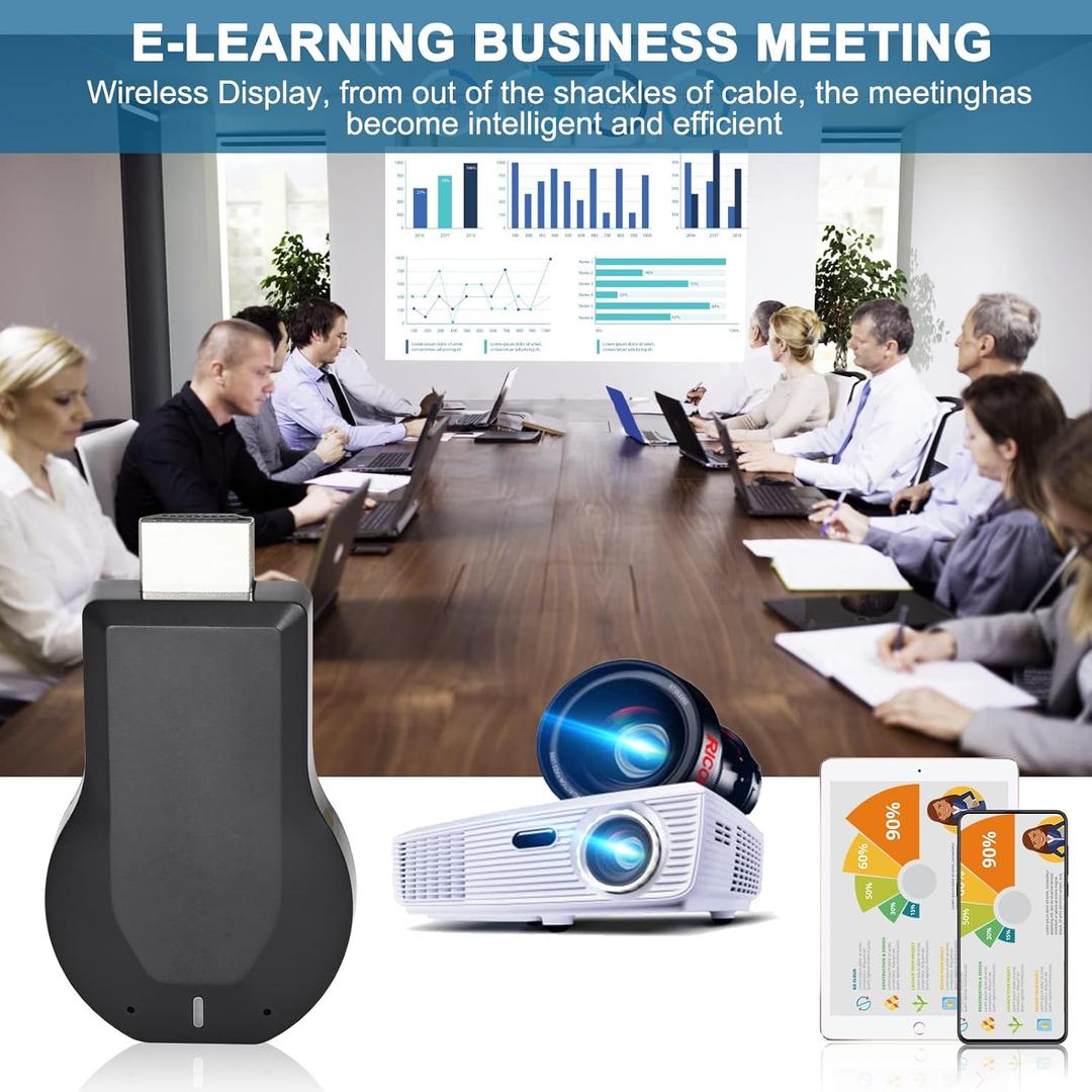 HDMI Wireless Display Adapter - WiFroring Receiver Dongle to TV/Projector Receiver Support Windows