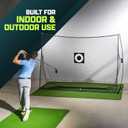 GoSports Golf Practice Hitting Net - Choose Between Huge 10 x 7 ft or 7 x 7 ft Nets - Personal Driving Range for Indoor or Outdoor Use - Designed by Golfers for Golfers