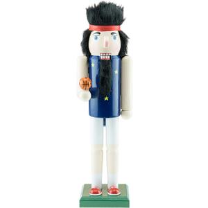 Clever Creations Basketball Player 14 Inch Traditional Wooden Nutcracker, Festive Christmas Dcor for Shelves and Tables